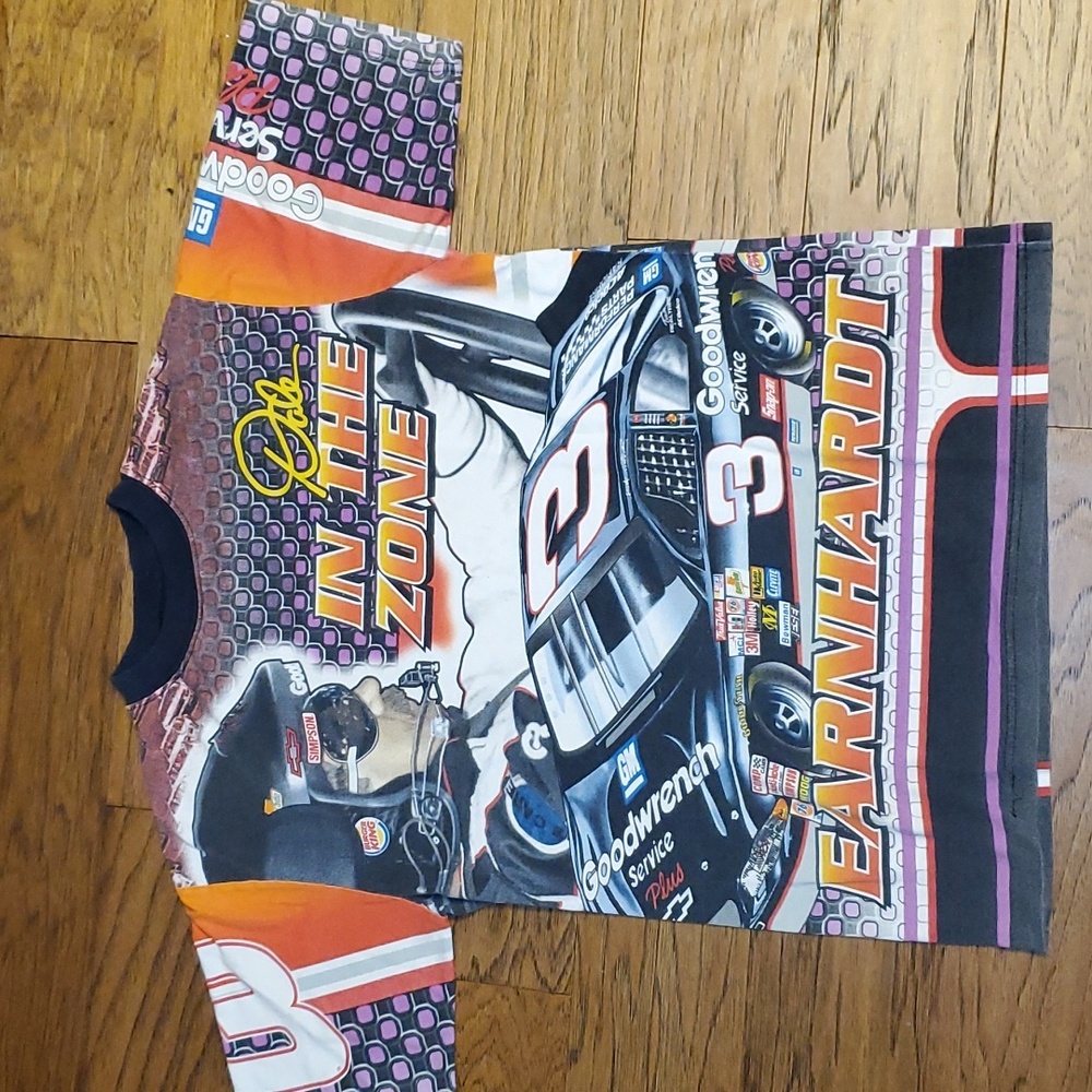 Vintage Rare Chase Authentics Dale Earnhardt AOP T-shirt SZ XL